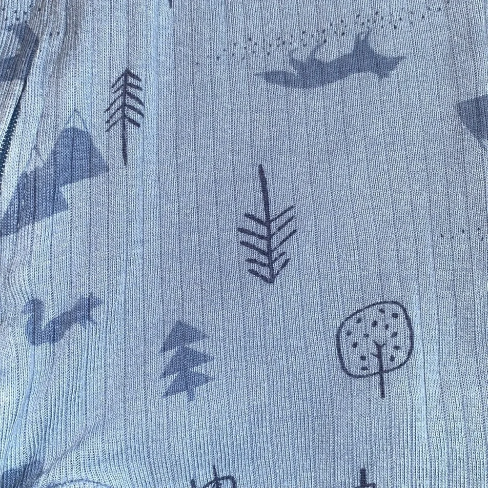Rabbit + Bear zipper Footie  size 3-6M